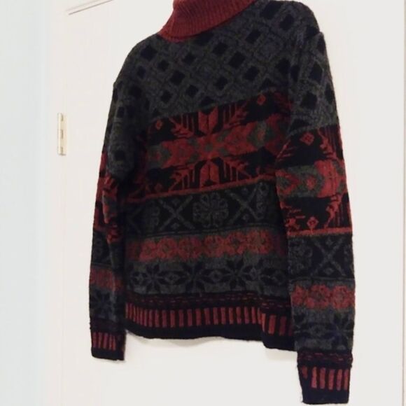 Vintage High Sierra Knit Winter Turtleneck Sweater - Picture 3 of 5
